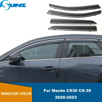 Janela do Visor Para Mazda CX CX30-30 2020 2021 2022 2023 Carro do Lado da Janela de Vento Defletores de Ventilação Palas de Sol Vento Chuva Guard Shield